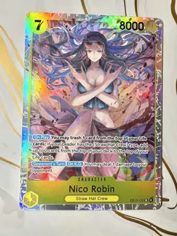 Nico Robin EB03-055 SR Foil English One Piece TCG Card Near Mint - Image 1