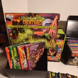 Weird N Wild Creatures cards Approx 450 lg cards 200 sm cards, 2 Boxes much more - Image 2
