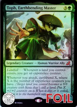 MTG Toph, Earthbending Master (145) | NM Foil | Avatar: Eternal-Legal {TLE} - Image 1