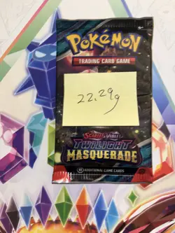 (VERY HEAVY) 22.29g Pokemon TCG Twilight Masquerade Booster Pack (SEALED)✅ - Image 2