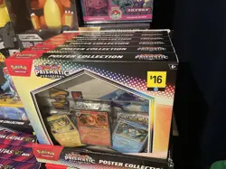 Case of 6 SEALED Pokemon S&V Prismatic Evolutions Poster Collection wDisplay Box - Image 2