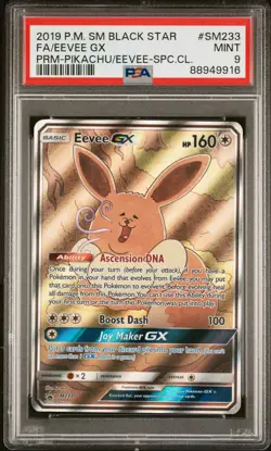 Eevee Gx SM233 Pikachu-gx & Eevee-gx Special Collection Pokemon PSA 9 - Image 1