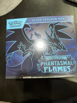 Pokemon TCG Mega Evolution Phantasmal Flames Elite Trainer Box ETB - Image 1