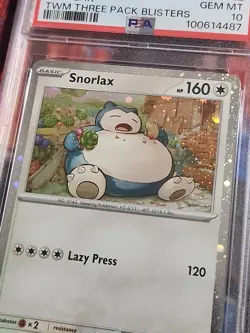 Pokemon TCG Snorlax SVP 122 Twilight Masquerade Black Star Promo PSA 10 - Image 5