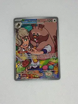 Arven's Greedent 205/182 Illustration Rare SV10: Destined Rivals Pokemon TCG NM - Image 1