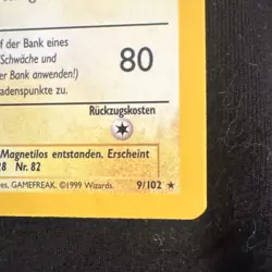 Pokemon TCG Magneton 1st edition #9 Base Set GERMAN - Image 3