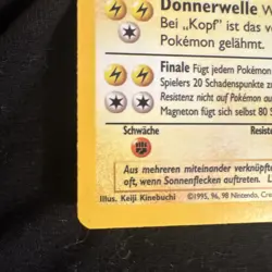 Pokemon TCG Magneton 1st edition #9 Base Set GERMAN - Image 4