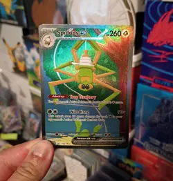 Pokemon Spidops ex 243/198 SV01: Scarlet & Violet Base Set Holo LP-MP - Image 1