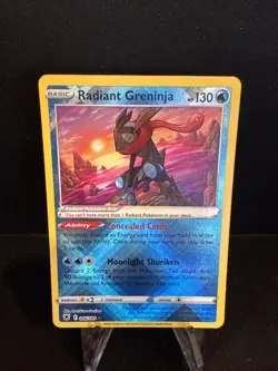 Pokemon-Radiant Greninja 046/189-Astral Radiance Holo - Image 1