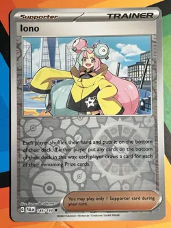 Pokemon Paldea Evolved Reverse Holo 185/193 Iono NM - Image 1