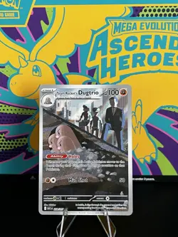 Pokemon TCG Team Rocket’s Dugtrio 239/217 Illustration Rare Ascended Heroes NM - Image 1