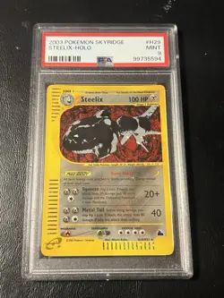 💥STEELIX Holo #H29/H32 2003 Pokemon Skyridge PSA 9 MINT - Image 1