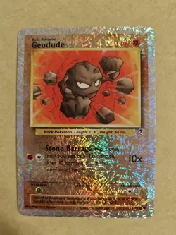 Pokemon Geodude Reverse Holo Foil - 77/110 Legendary Collection #77 - Image 1