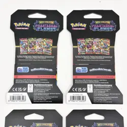 Pokemon TCG Mega Evolution Phantasmal Flames 4x Sleeved Booster Pack Art Set NEW - Image 5