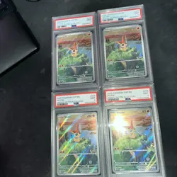 2025 4 POKEMON SVP EN-SV BLACK STAR PROMO #208 VICTINI PSA 9 - Image 3