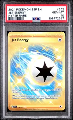 Jet Energy Pokemon Ssp En-Surging Sparks 252 PSA 10 - Image 1