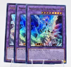 3x Mirrorjade the Iceblade Dragon SDAZ-EN041 (Ultra Rare) 1st Ed - NM Yu-Gi-Oh! - Image 1