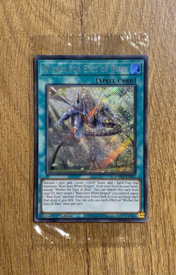 *SEALED* Wishes for Eyes of Blue | SDWD-EN042 | Secret Rare | 1st Ed YuGiOh Mint - Image 1