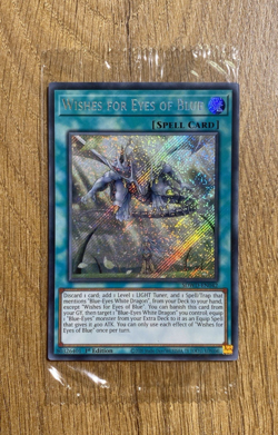 *SEALED* Wishes for Eyes of Blue | SDWD-EN042 | Secret Rare | 1st Ed YuGiOh Mint - Image 2