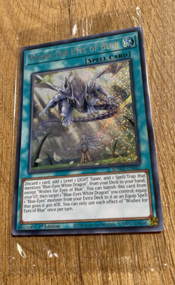 *SEALED* Wishes for Eyes of Blue | SDWD-EN042 | Secret Rare | 1st Ed YuGiOh Mint - Image 4