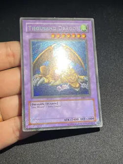 Yugioh Thousand Dragon MRD-143 Secret Rare Misprint Foil Bleed Original Print - Image 4