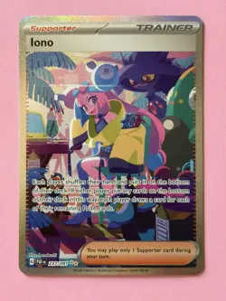 2024 Pokemon TCG Paldean Fates Iono Holo Trainer Card 237/091 - Image 1