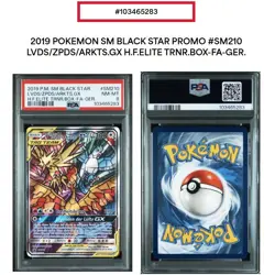 PSA 8 Moltres & Zapdos & Articuno GX SM210 Promo Pokemon Card German - Image 1