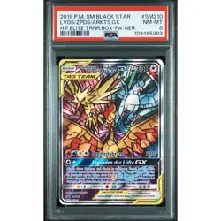 PSA 8 Moltres & Zapdos & Articuno GX SM210 Promo Pokemon Card German - Image 3