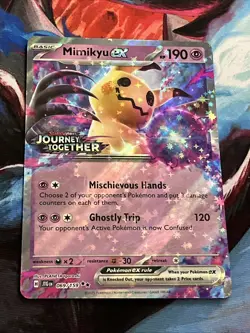 Pokemon TCG Mimikyu EX Journey Together Holo Double Rare Card 069/159 Promo - Image 1
