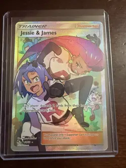 Pokemon TCG Jessie & James Trainer Full Art Ultra Rare Card 68/68 Hidden Fates - Image 1