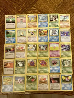 Lot of 30 Vintage Pokemon Cards English WOTC Non-Holo LP-NM - Image 1