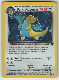 Dark Dragonite 5/82 - Team Rocket - Holo Pokemon TCG Card MP - Image 1