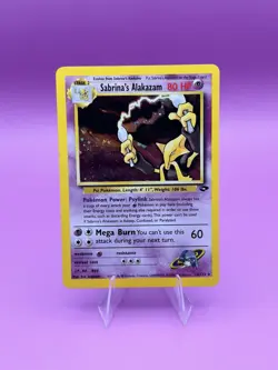 Pokemon Alakazam Sabrina's 16/132 Holographic Rare Gym Challenge TCG Card - Image 1