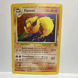 Flareon Jungle 3/64 Holo Rare Unlimited 1999 Card Pokemon - Image 2