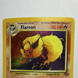 Flareon Jungle 3/64 Holo Rare Unlimited 1999 Card Pokemon - Image 3