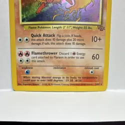 Flareon Jungle 3/64 Holo Rare Unlimited 1999 Card Pokemon - Image 4