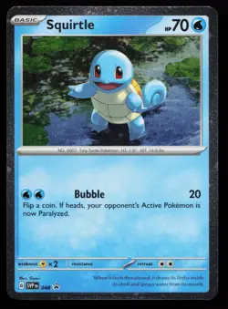Squirtle 048 Promo SV: Scarlet & Violet Promo Cards Pokemon Card - Image 1