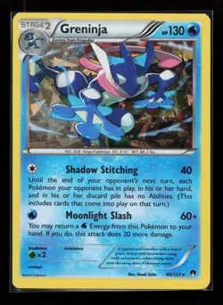 Greninja 40/122 Holo Rare Deck Exclusives Pokemon Card - Image 1