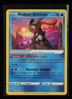 Radiant Greninja 046/189 Radiant Rare SWSH10: Astral Radiance Pokemon Card - Image 1