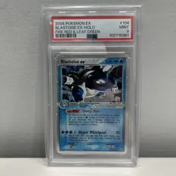 Pokemon Blastoise ex Fire Red Leaf Green Holo #104/112 PSA 9 MINT (Clean Card!) - Image 1