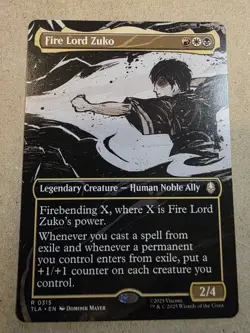 Fire Lord Zuko - #315 (Borderless) Avatar: The Last Airbender Regular - Mtg - Image 1