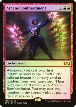 Arcane Bombardment FOIL - 101/281 - Mythic - Streets of New Capenna SNC MTG - Image 1
