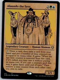 Magic the Gathering Alaundo the Seer Showcase Foil Battle for Baldur's Gate - Image 1