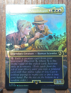 Ellie and Alan, Paleontologists (Borderless FOIL) Jurassic World. LCI Near Mint - Image 2