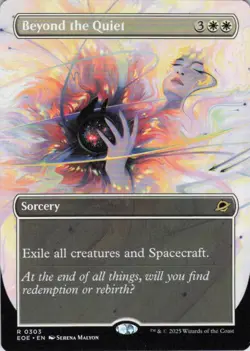 MTG Beyond the Quiet (Borderless) (303) | NM | Edge of Eternities {EOE} - Image 1