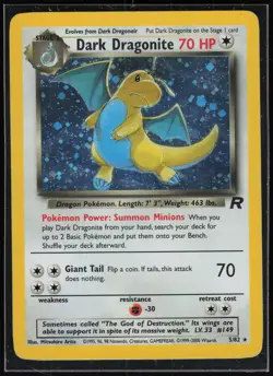 Pokemon TCG Dark Dragonite (5) #05/82 Team Rocket - Image 1