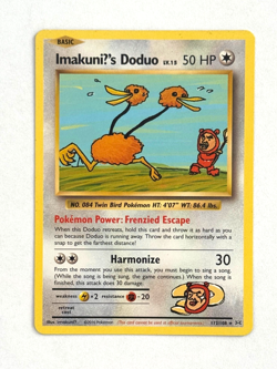 Pokemon TCG ImakuniU's Doduo 112/108 Normal Secret Rare XY - Evolutions - Image 1