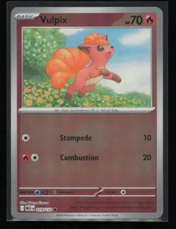 Vulpix 019/132 Pokemon Mega Evolution Common Near Mint Reverse Holo - Image 1