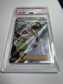 N'S PLAN #163 ULTRA RARE 2025 POKEMON BLK EN BLACK BOLT PSA 9 MINT - Image 2