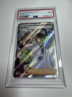 N'S PLAN #163 ULTRA RARE 2025 POKEMON BLK EN BLACK BOLT PSA 9 MINT - Image 5